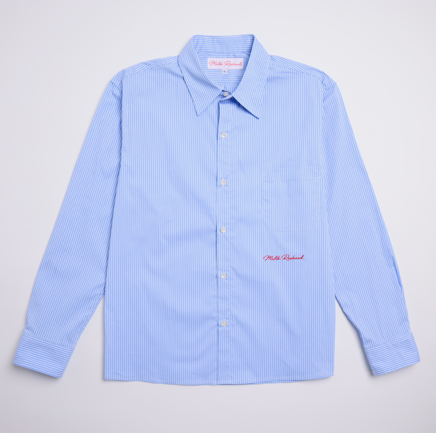 Red Script Oxford Shirt