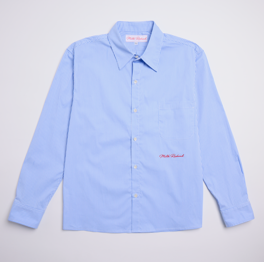 Red Script Oxford Shirt